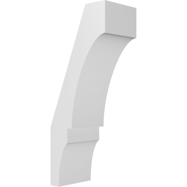 Ekena Millwork 5 1/2-in. W x 8-in. D x 20-in. H Balboa Architectural Grade PVC Knee Brace BRCP055X08X20BOA - main